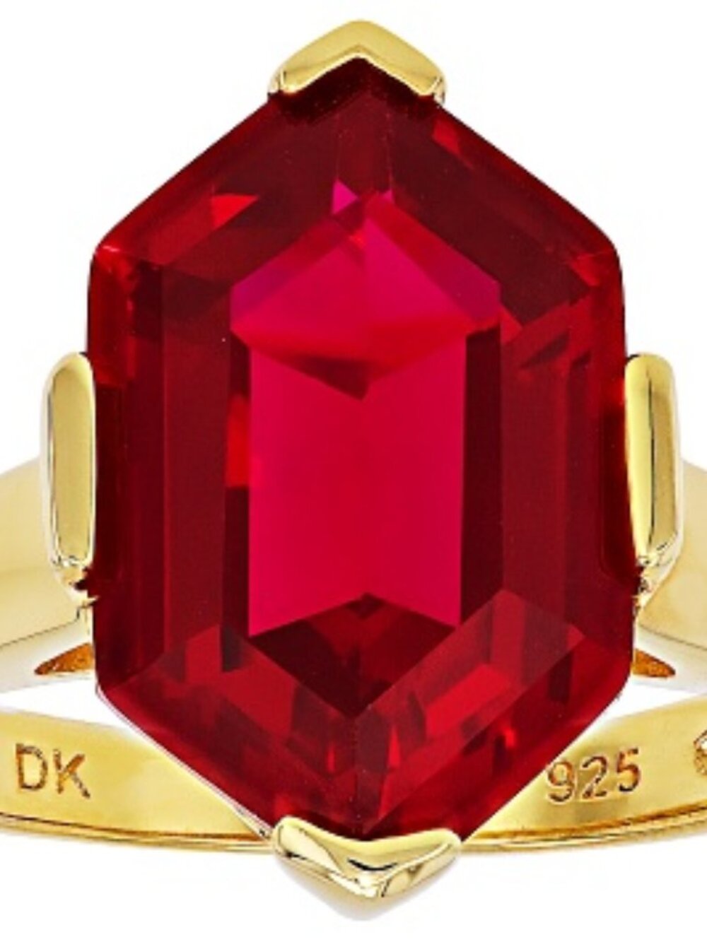 GORGEOUS LAB RUBY STERLING SILVER RING  SIZE 9  NEW IN BOX